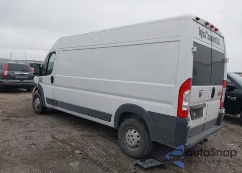 2017 Ram Promaster 2500 High Roof 159 Wb из США, поврежденный, VIN 3C6TRVDG5HE529008